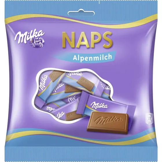Milka Schokolade Naps Alpenmilch 119g