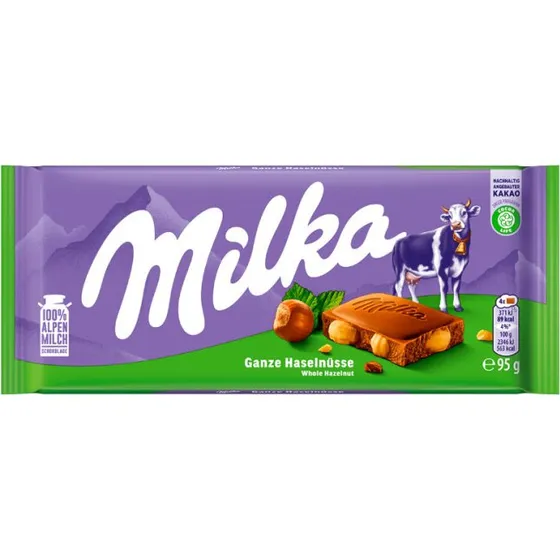 Milka Ganze Haselnüsse 95g