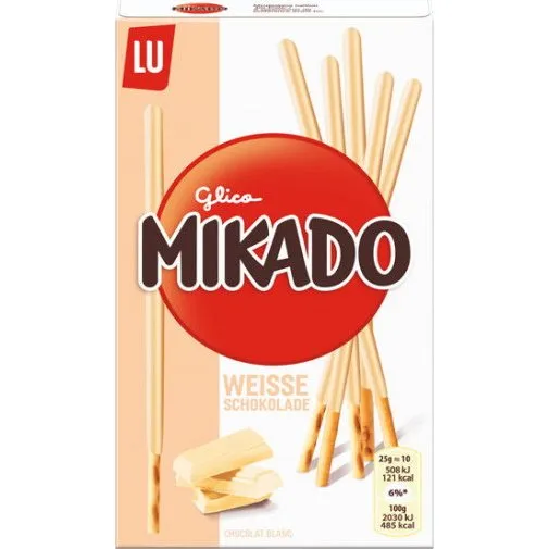 Mikado Gebäck Weiße Schokolade 75g