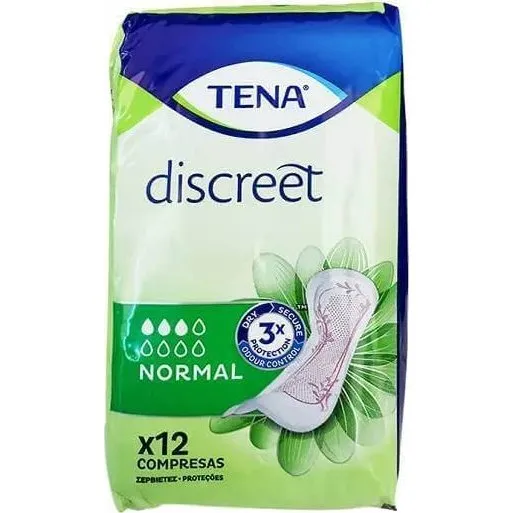 TENA Discreet Normal Damenbinden, 12 Stück
