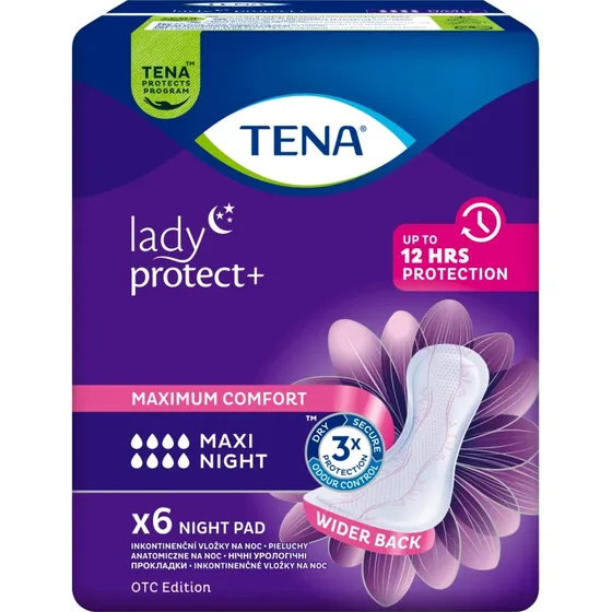 Tena Lady Maxi Night Einlagen, 6 Stück