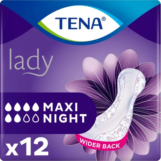 TENA Lady Maxi Night Damenbinden, 12 Stück