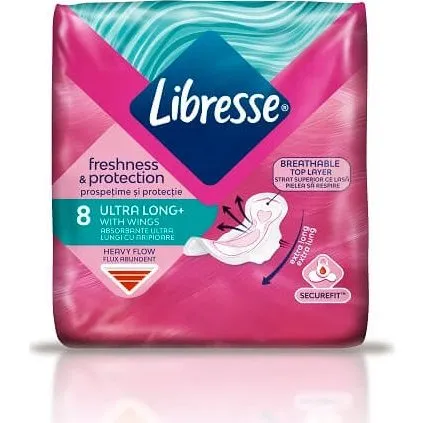 Libresse Ultra Long Saugfähige Binden, 8 Stück