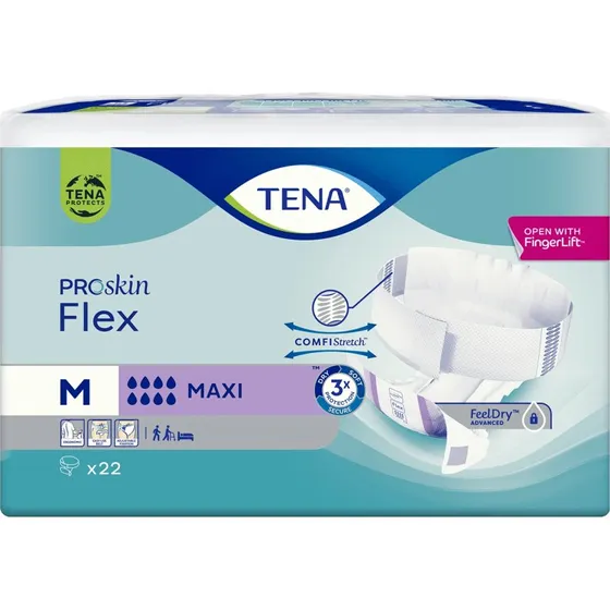 Tena Flex ProSkin Maxi Windeln, Größe M, 22 Stück