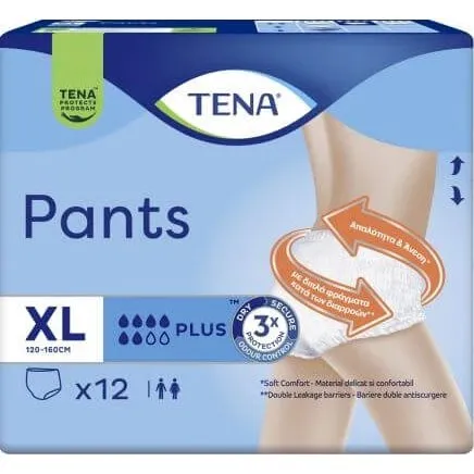 Tena Pants Plus Höschenwindeln Extra Large, 12 Stück