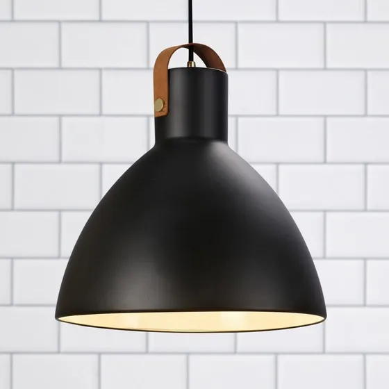 Markslöjd Eagle Pendelleuchte Metallschirm Ø 35 cm Schwarz