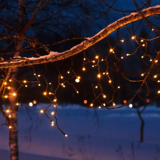 Markslöjd Chrissline Extra LED-Lichtervorhang, 100 LEDs, 2300 K