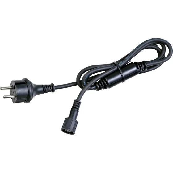 Chrissline Startkabel 1,5m mit Stecker, Schwarz, IP44