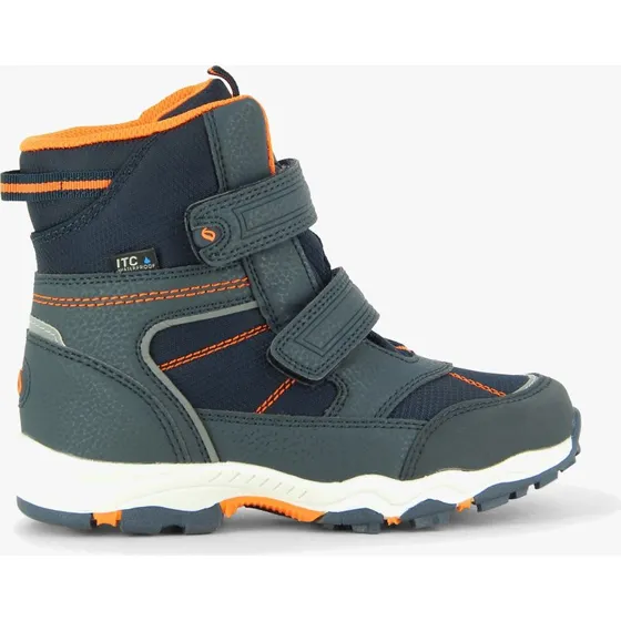 Leaf Siljan Winterstiefel Navy/Orange