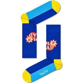 Happy Socks Number One Dad Socken Blau/Gelb Gr. 41-46