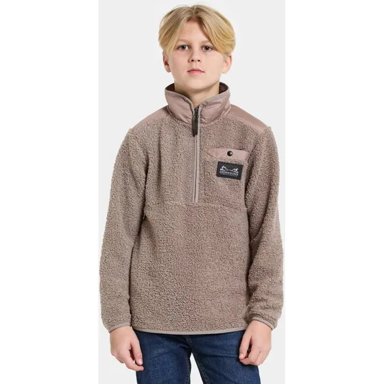 Didriksons Exa Teddyfleece-Pulli, Ash Brown, 150