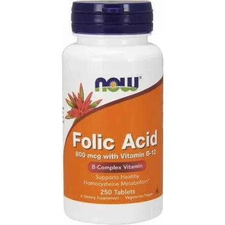 JETZT Folsäure 800 mcg mit Vitamin B12 - 250 Tabletten