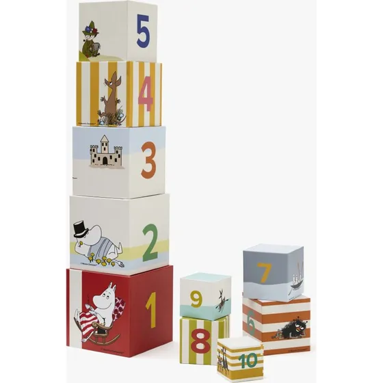 Kid's Concept Mumin Stapelwürfel - 10-teiliges Set