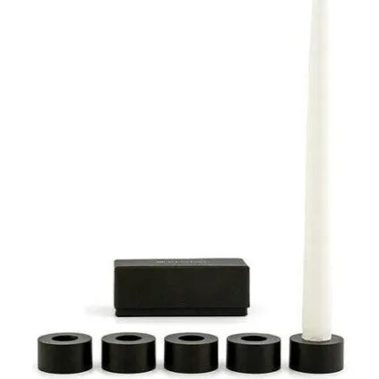 Klong Constella Kerzeneinsätze, 5er-Pack, Schwarz