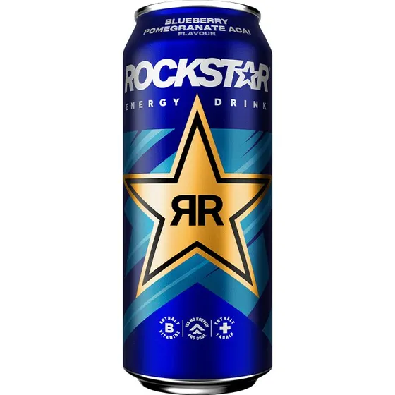 Rockstar Energy Drink Blueberry Pomegranate Acai 12x500ml