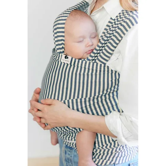 Coracor Babytrage-Schal Stripe in Indigo