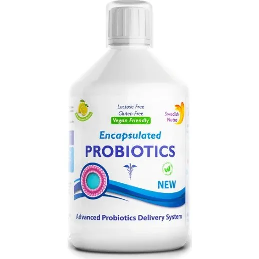 Swedish Nutra Probiotisches Liquid: Bifidobacterium lactis, Vitamin C & L-Glutamin, 500 ml