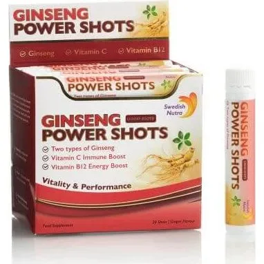 Swedish Nutra Ginseng Power Shots, 20 Ampullen