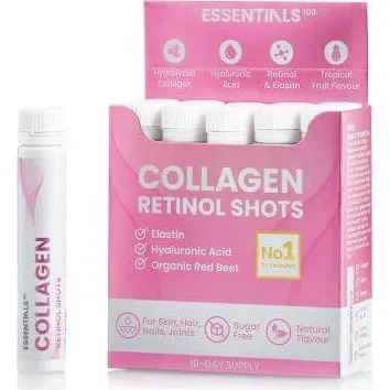Swedish Nutra Kollagen-Retinol-Shots Essentials 100, 10 Fläschchen