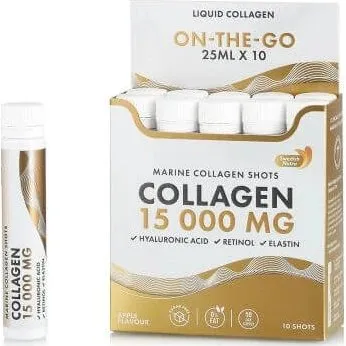 Swedish Nutra Kollagen Typ 1 & 3 mit Retinol & Hyaluronsäure, 10 Ampullen