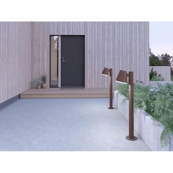 Belid Mist Gartenleuchte H102,9 Rost-Optik