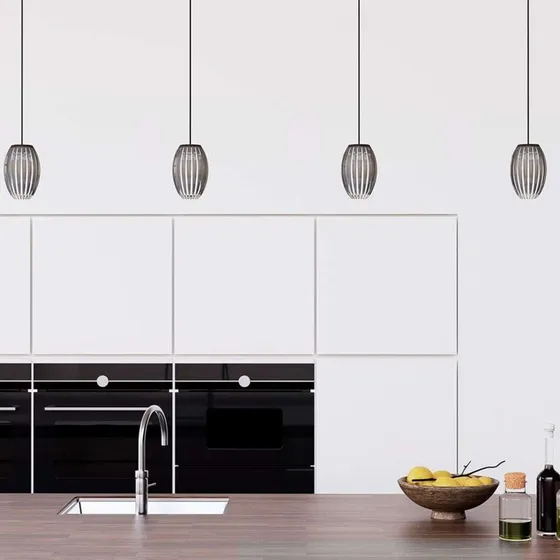 Herstal Tentacle Pendelleuchte S Schwarz/Rauch G9