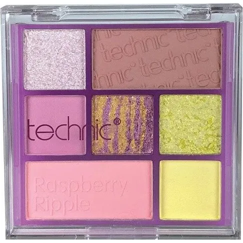 Technic Lidschattenpalette Raspberry Ripple, 7 Farben
