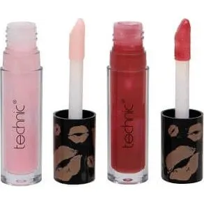 Technic Glossy Top Duo Lipgloss-Set, 2er Pack, 01