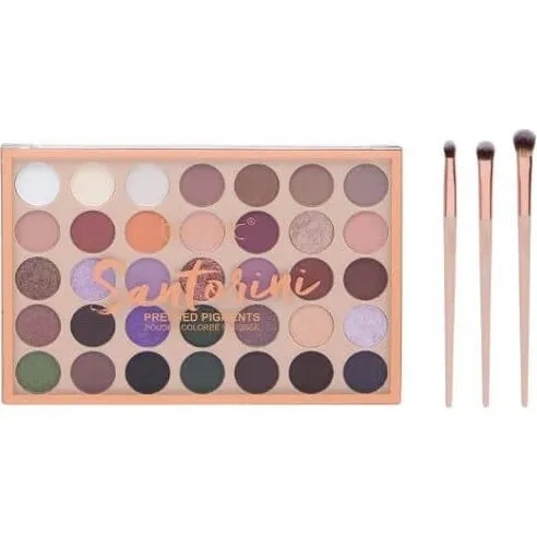 Technic Santorini Make-Up Set mit 35 Lidschatten & 3 Pinseln