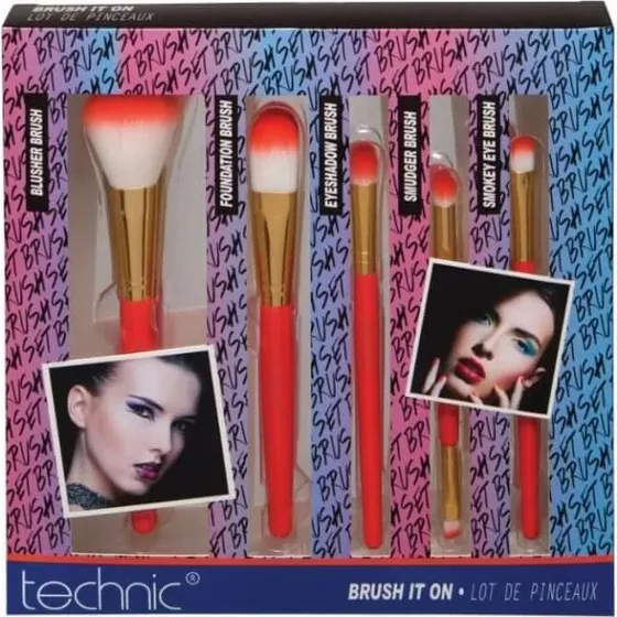 Technic Brush It On Schminkpinsel-Set, 5er-Set