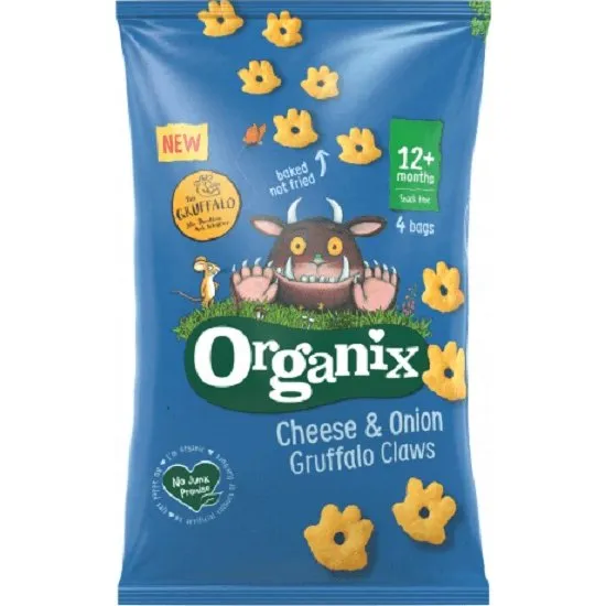 Organix Bio-Maisfiguren Gruffelo Käse & Zwiebeln, 4x15g