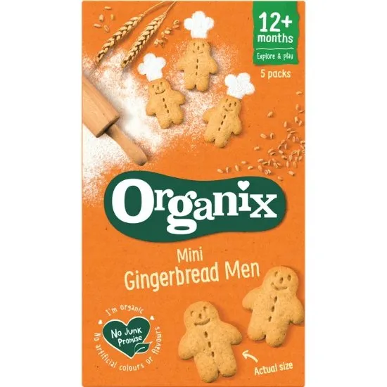 Organix Goodies Bio-Ingwer-Kekse, 5x 25g, ab 12 Monaten