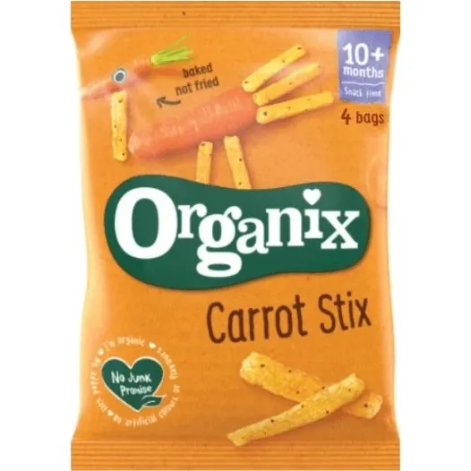 Organix Bio Maisstäbchen mit Karotten, +10 Monate, 60g