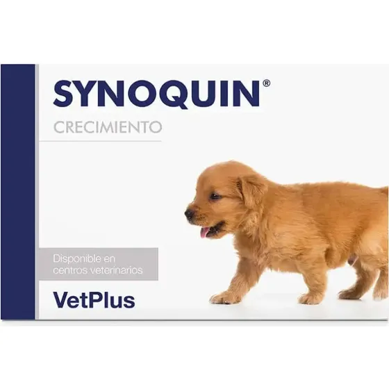 VetPlus Synoquin Growth - Gelenknahrung für Hunde ab 3 Monaten, 60 Tabletten