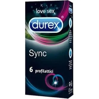 Durex Timing Sync Kondome mit Noppen & Rippen, 6 Stück