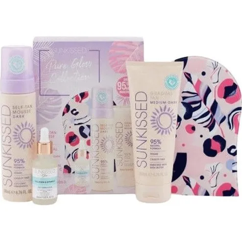 Sunkissed Pure Glow Collection Tanning Gift Set mit Selbstbräunung