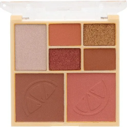 Sunkissed Citrus Crush Face and Eyeshadow Palette, 7 Farben