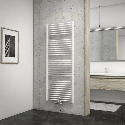 Schulte Badheizkörper Turbo 153,5 x 60 cm alpinweiß mit Mittelanschluss
