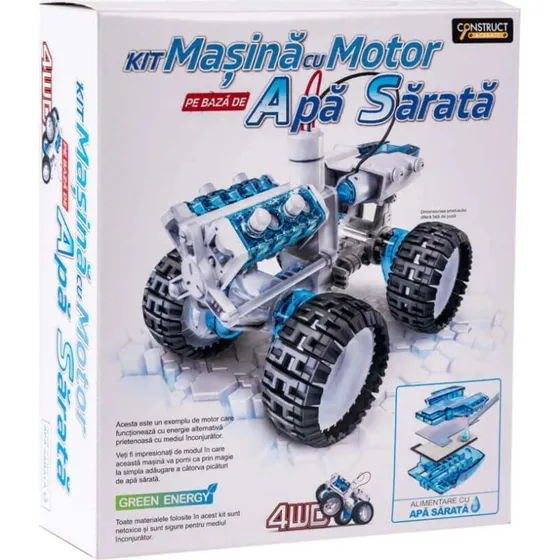 4x4 Autokit mit Salzwassermotor, Experimentierset ab 8 Jahren