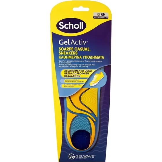 SCHOLL Gel Activ Einlegesohlen für Alltagsschuhe L (Größe 40-46,5)