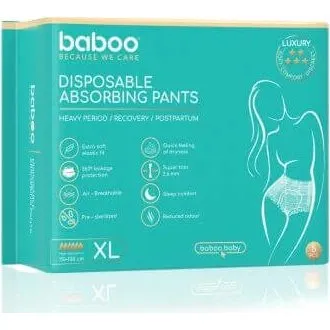 Baboo Einweg-Saugslips Set, Größe XL, 5 Stück