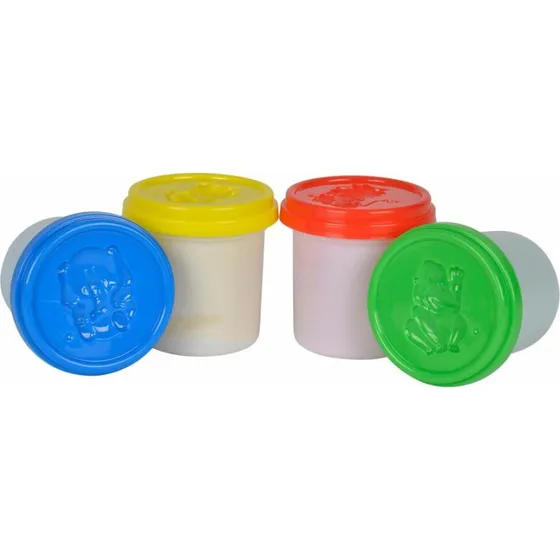 SIMBA Art & Fun Softknete 4 Farben mit Motivdeckel