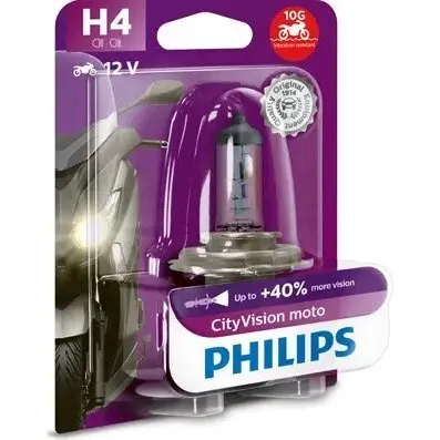 Philips CityVision Moto H4 12V 60/55W 12342CTVBW