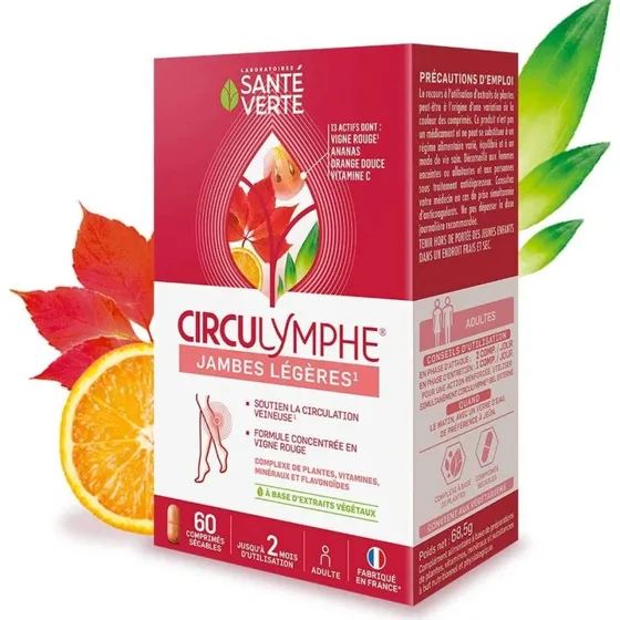 Sante Verte Circulymphe Venöse Durchblutung 60 Tabletten