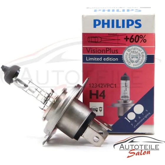 Philips H4 VisionPlus 60% 12342VPC1