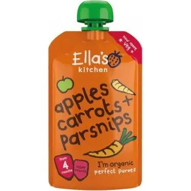 Ella's Kitchen Bio Karotte, Apfel und Pastinake Püree 120g