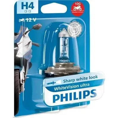 Philips H4 12V 60/55W WhiteVision Ultra Moto 12342WVUBW