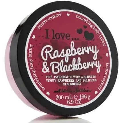 I Love Körperbutter Himbeere-Brombeere, 200 ml