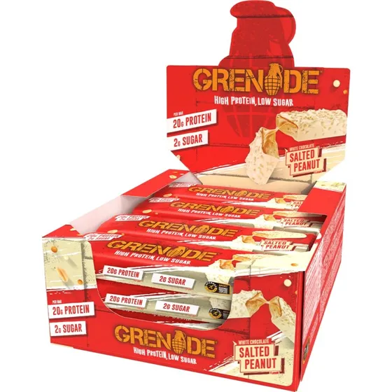 Grenade High Protein Bar Salted Peanut & White Chocolate, 60g