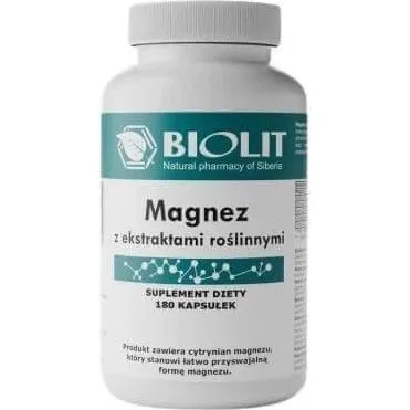 BIOLIT Magnesium mit Pflanzenextrakten, 180 Kapseln